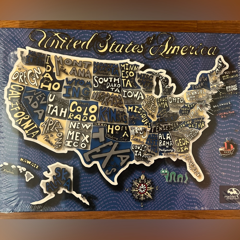 NWT Puzzle -United States of America 1,000 pc puzzle. Factory sealed